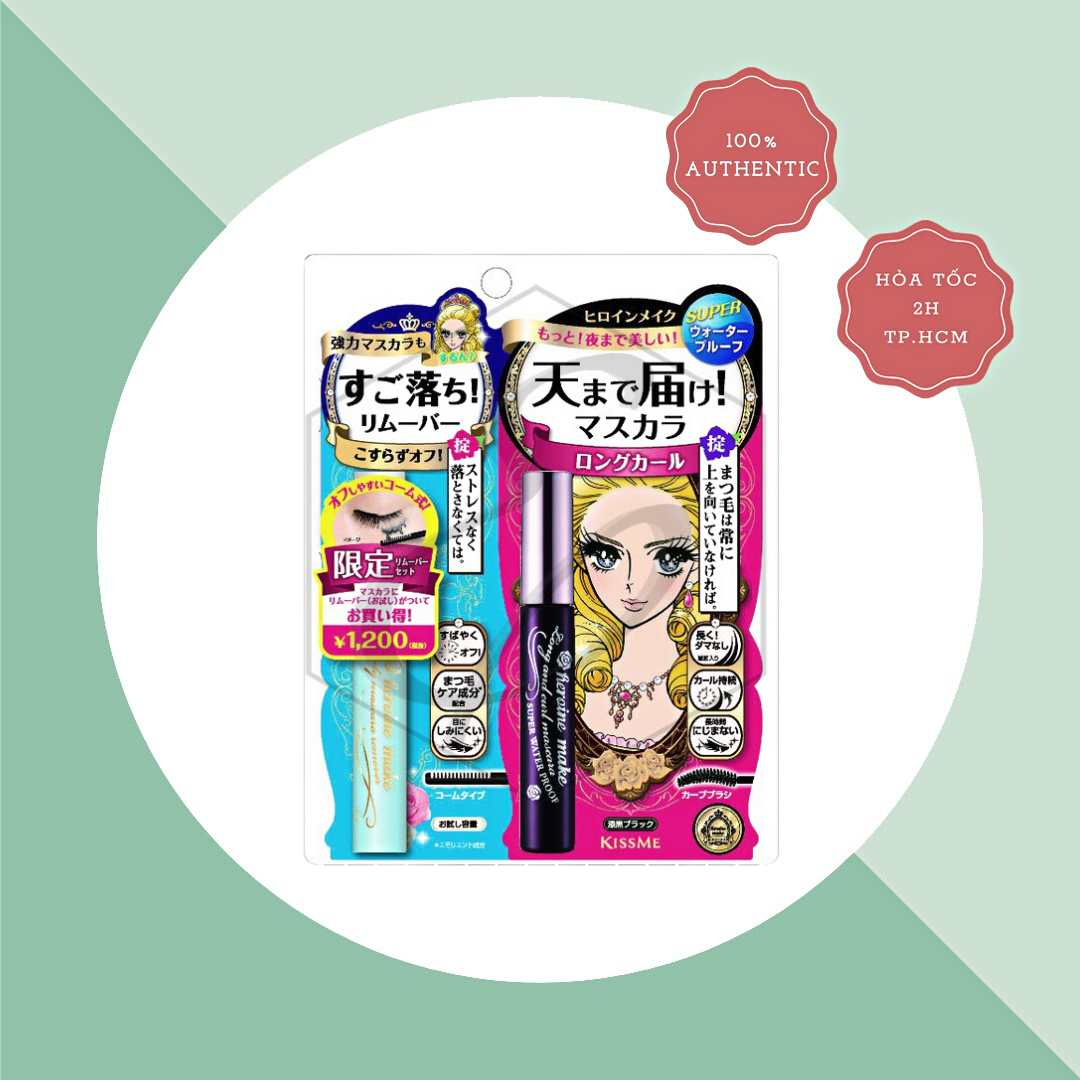 Set Mascara Kiss Me Heroine + Tẩy Mascara Speedy­ Remover